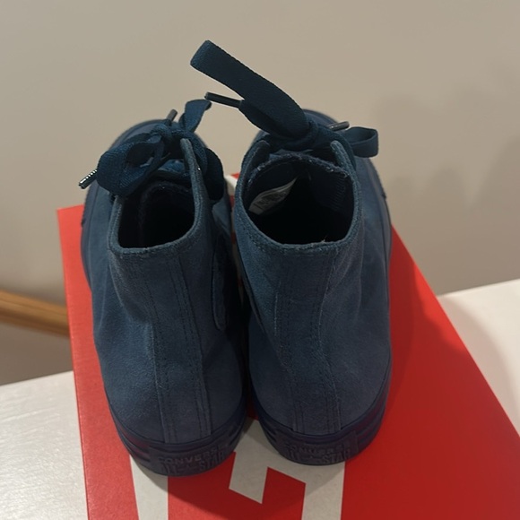 Mens High Top Suede Blue Converse Size 5 - Picture 2 of 4